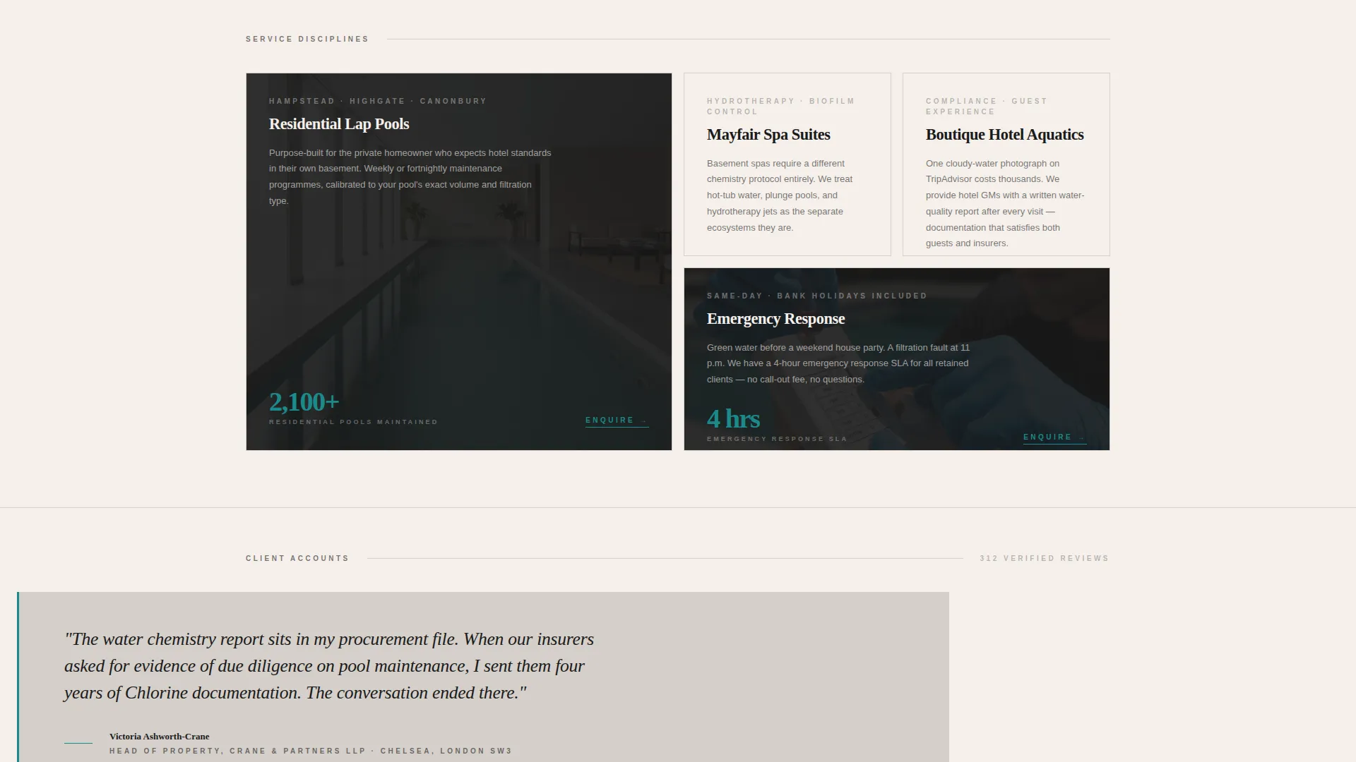 Authoritative Poolcleaning | Free Website Template | Rocket
