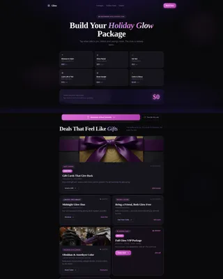 Upscale Salon Landing Page Template