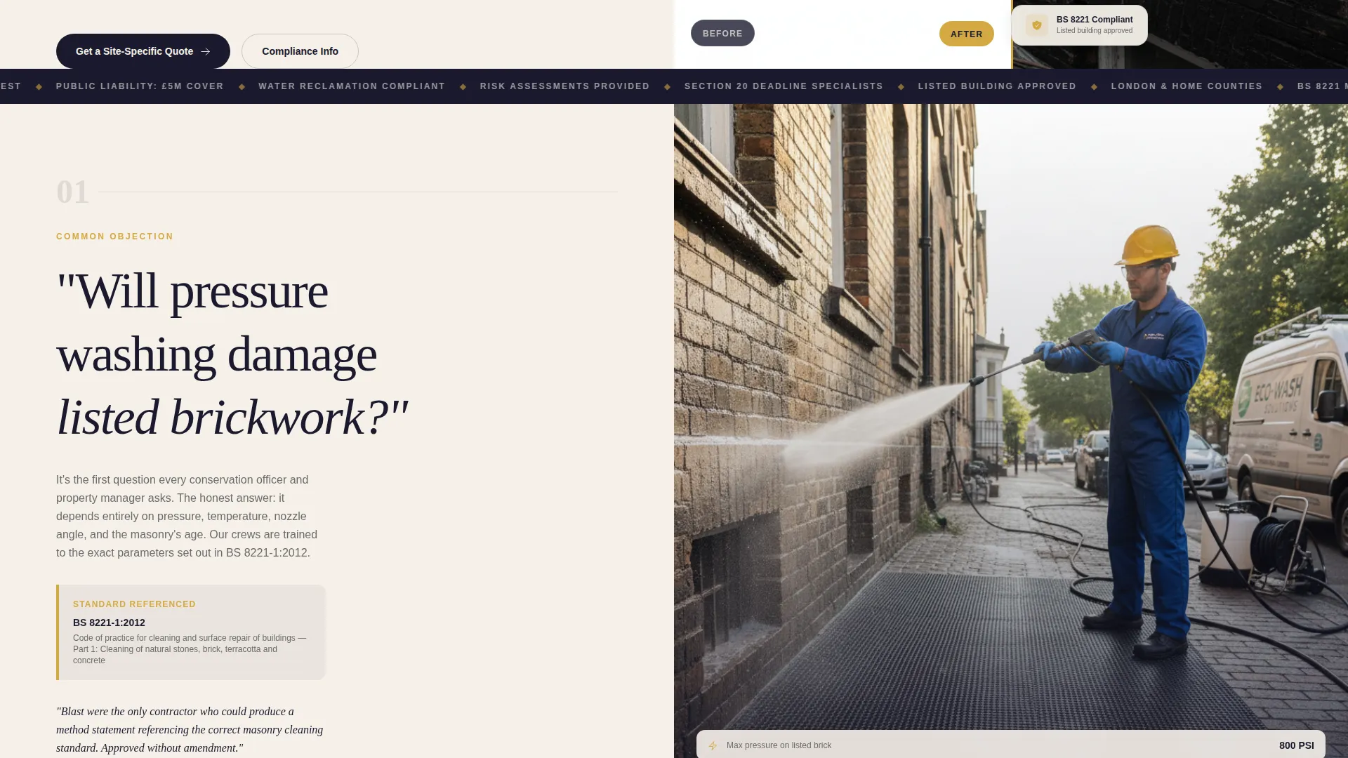 Trusted Exterior Cleaning | Free Website Template | Rocket