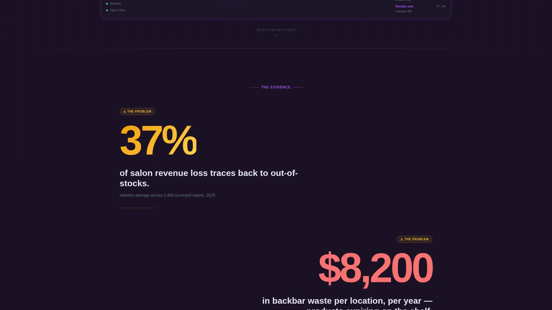 Salon Inventory Management Landing Page Template