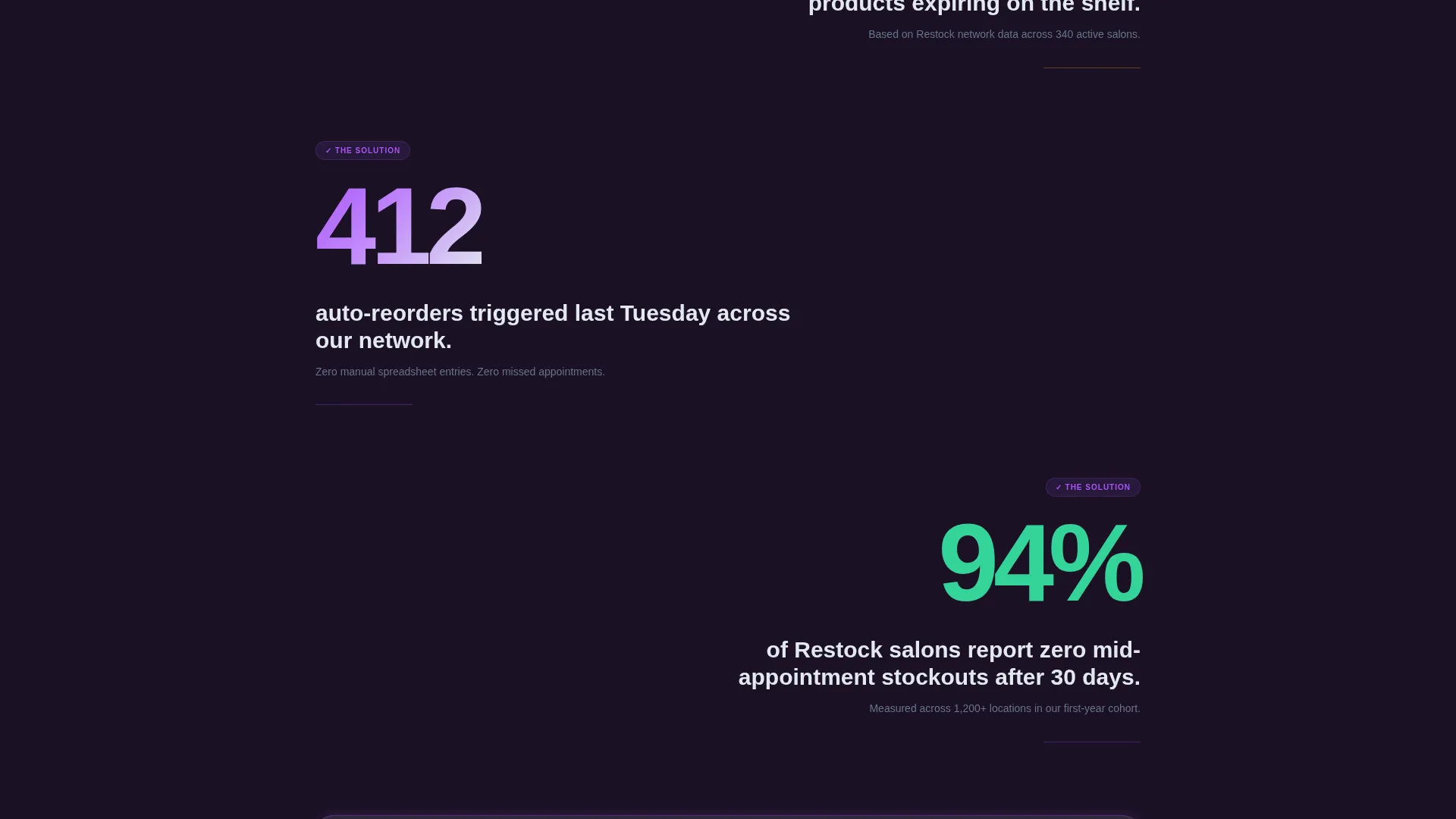 Salon Inventory Management Landing Page Template