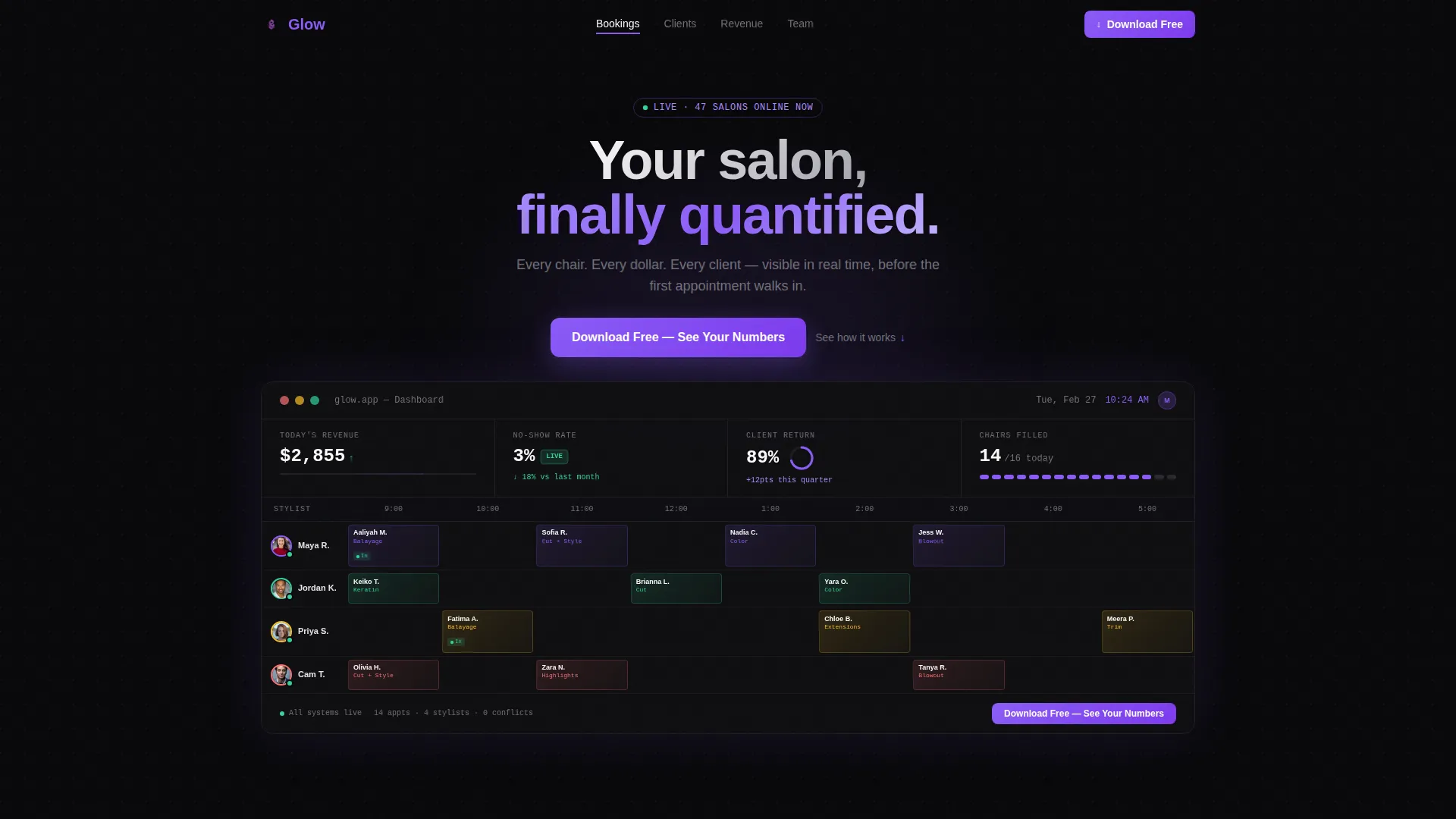 Beauty & Salon Digital Presence Specialist Professional Website Template