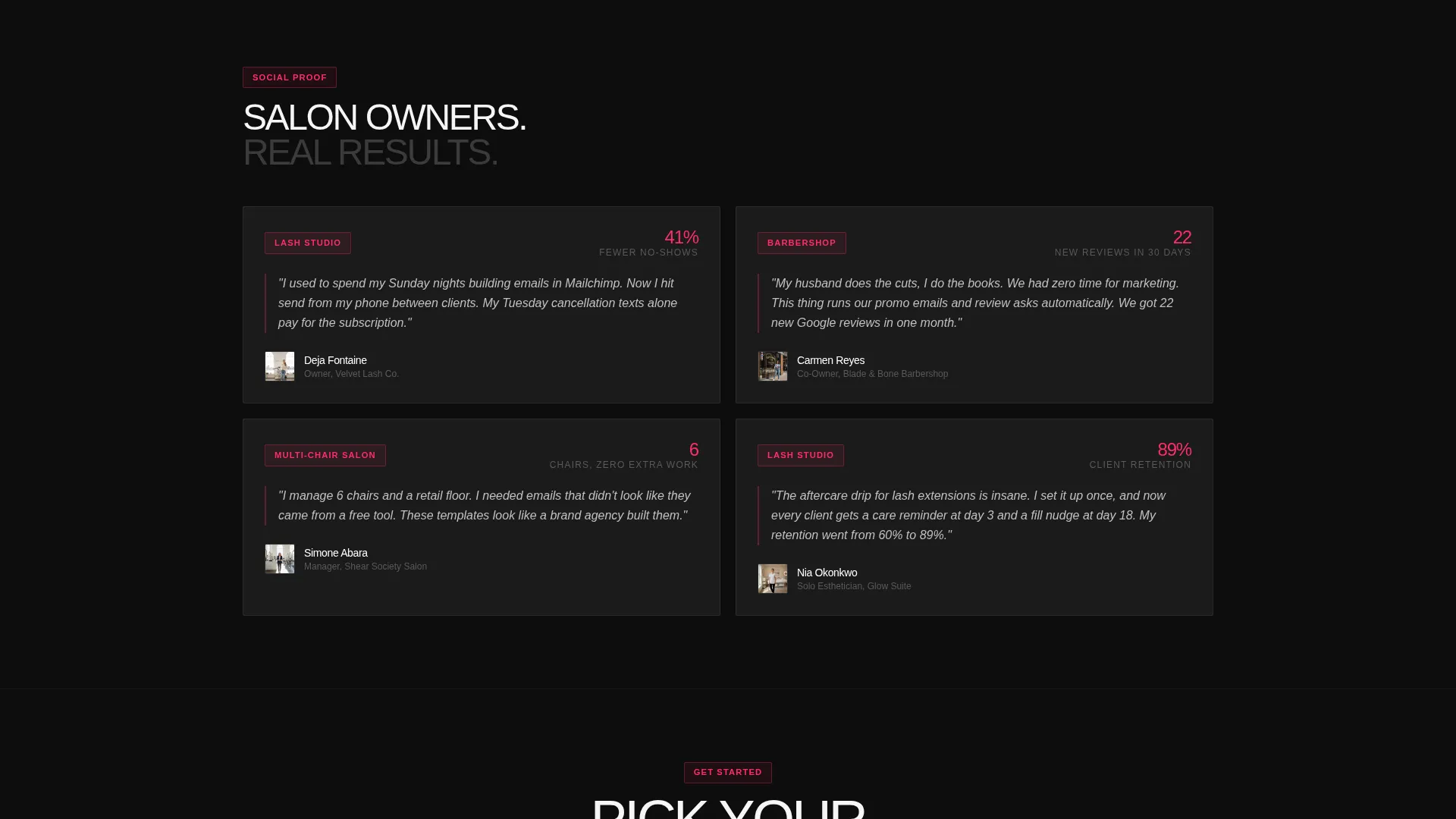 Newsletter Landing Page Template - Bold Bento Grid
