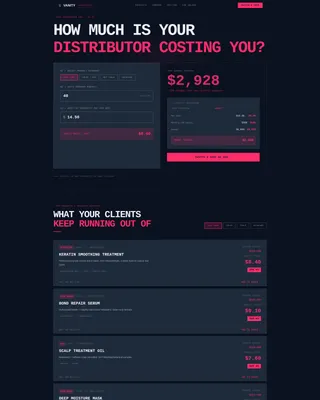 Brutalist Beauty Supply Landing Page Template