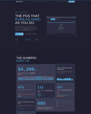 Beauty & Salon POS System Landing Page Template