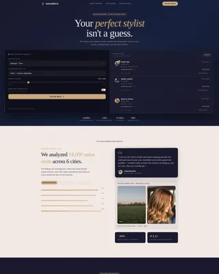 Beauty Referral Matching Landing Page Template