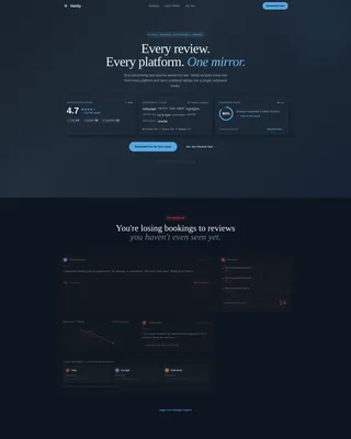 Salon Reputation Management Landing Page Template