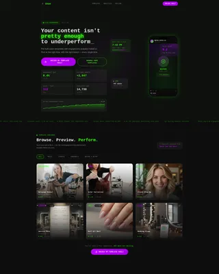 Salon Social Media Template Landing Page
