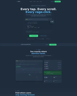 Behavioral Analytics Tool Landing Page Template