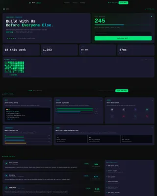 Program Landing Page Template - Bento Grid Launch