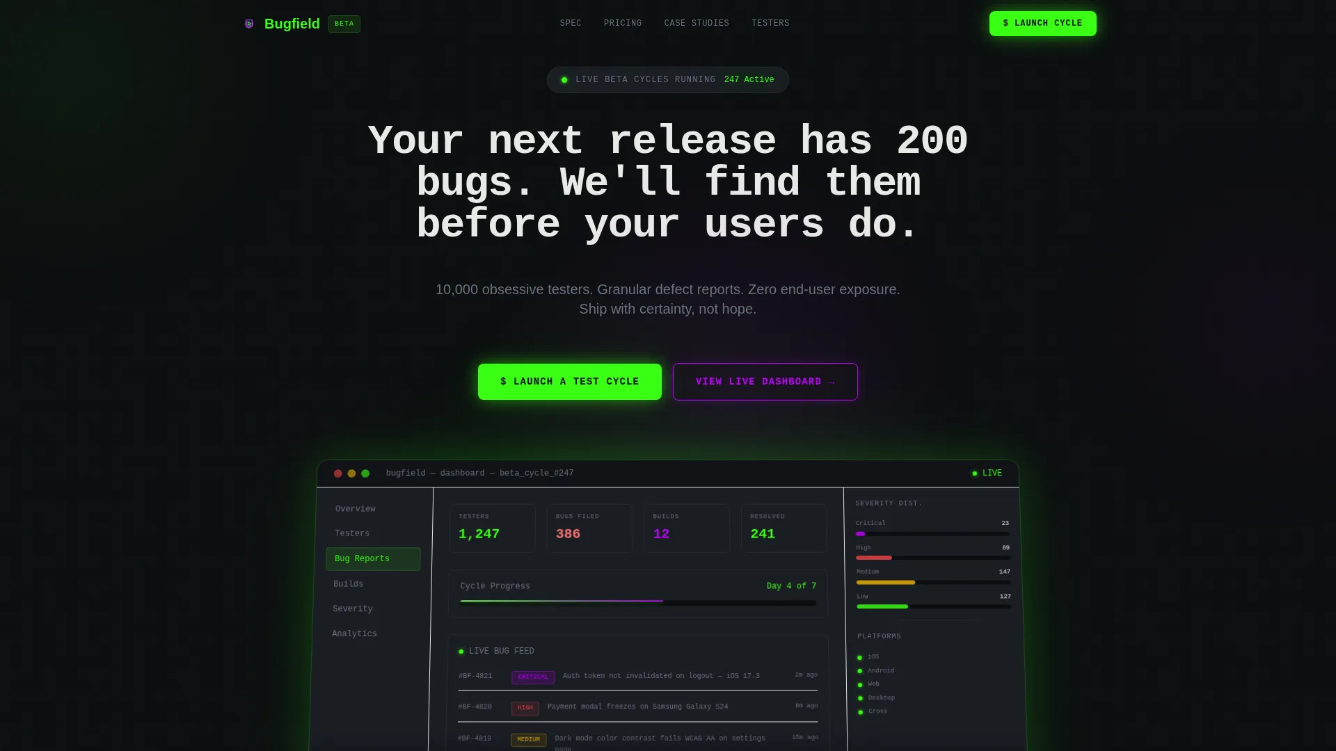 Beta Tester Community Landing Page Template