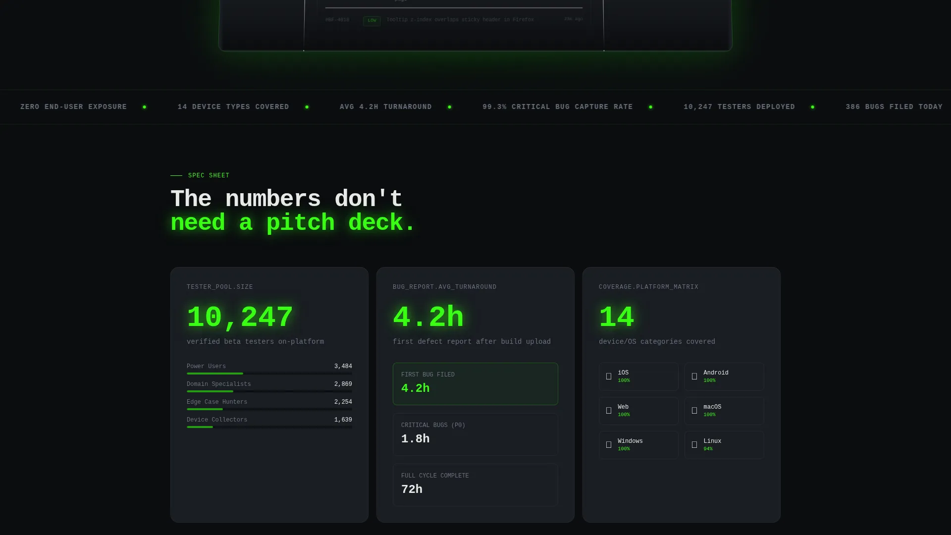 Beta Tester Community Landing Page Template