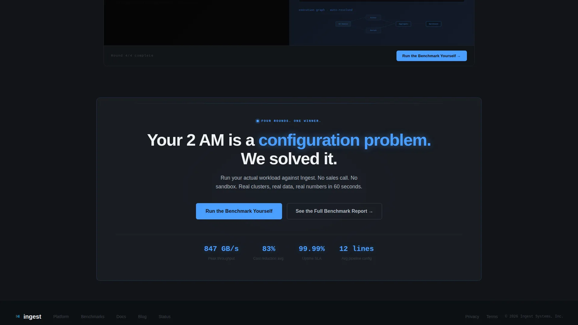 High-Performance Data Pipeline Landing Page Template