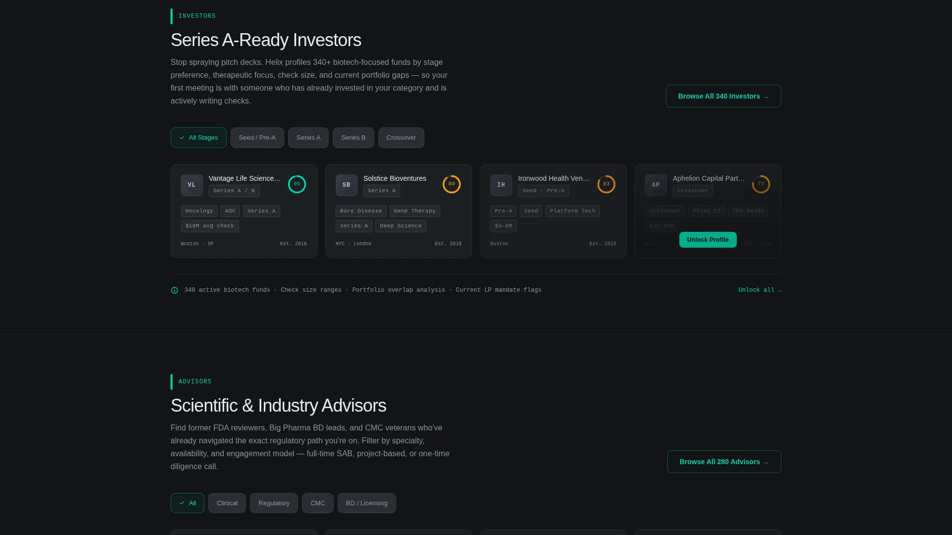 Biotech Partner Directory Landing Page Template