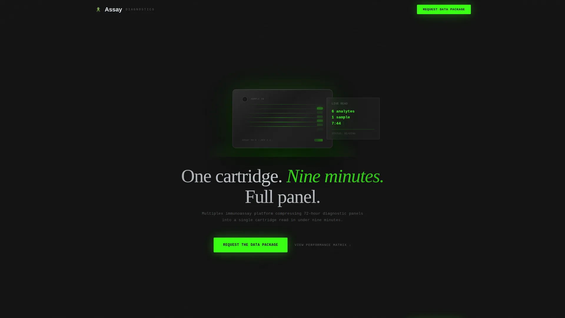 Biotech Pre-Seed Startup Landing Page Template