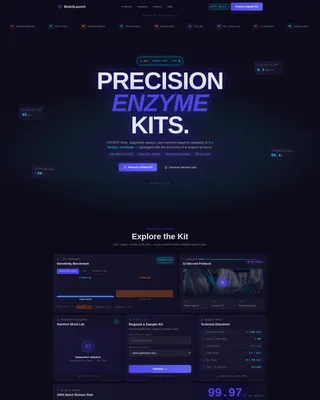 Biotech Product Hunt Launch Landing Page