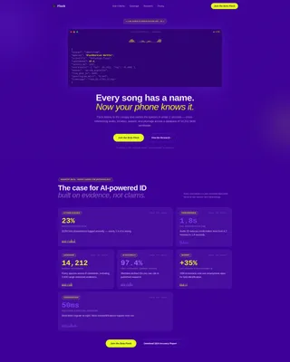 Bird ID App Landing Page Template | Electric Indigo