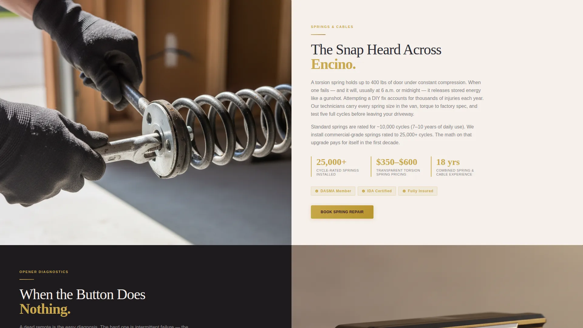 Premium Garagedoor | Free Website Template | Rocket