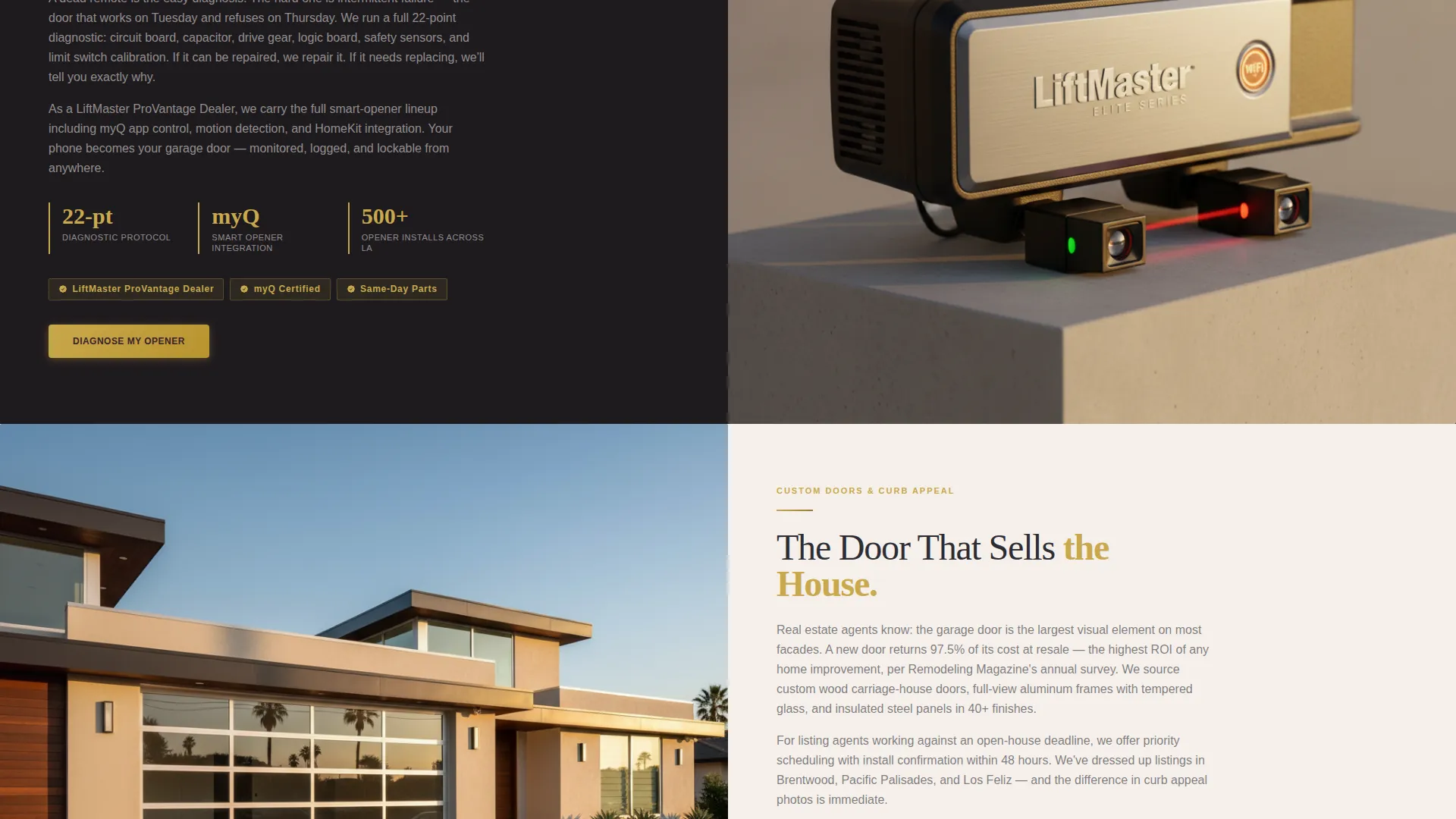 Premium Garagedoor | Free Website Template | Rocket