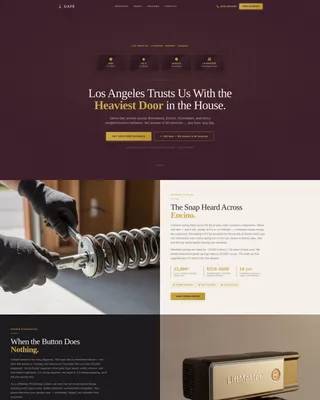 Premium Garagedoor | Free Website Template | Rocket
