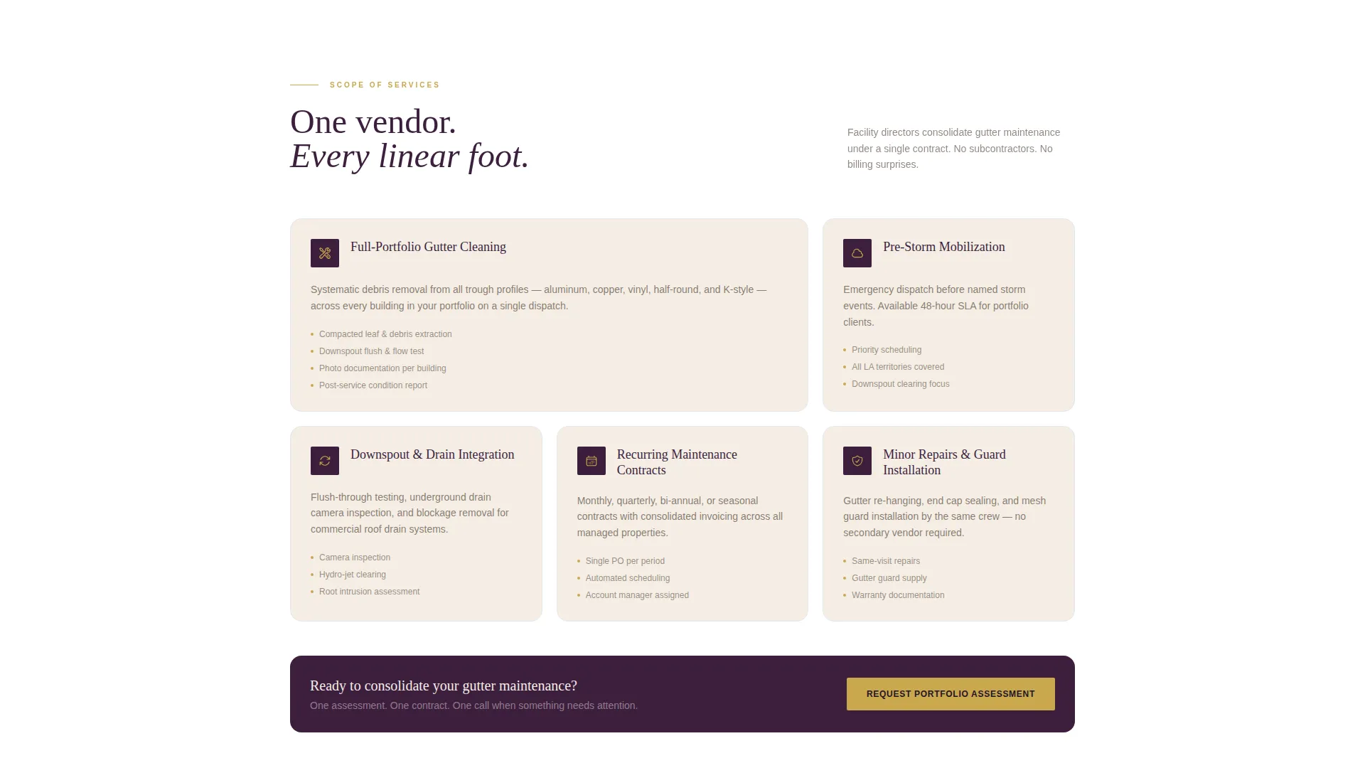 Authoritative Gutter | Free Website Template | Rocket