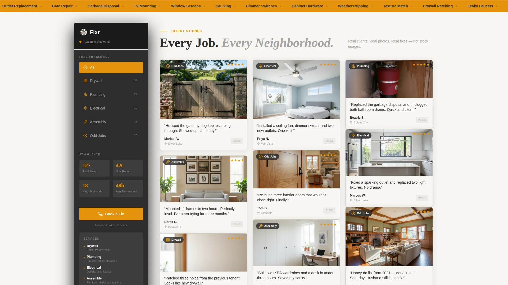 Proven Home Repair | Free Website Template | Rocket