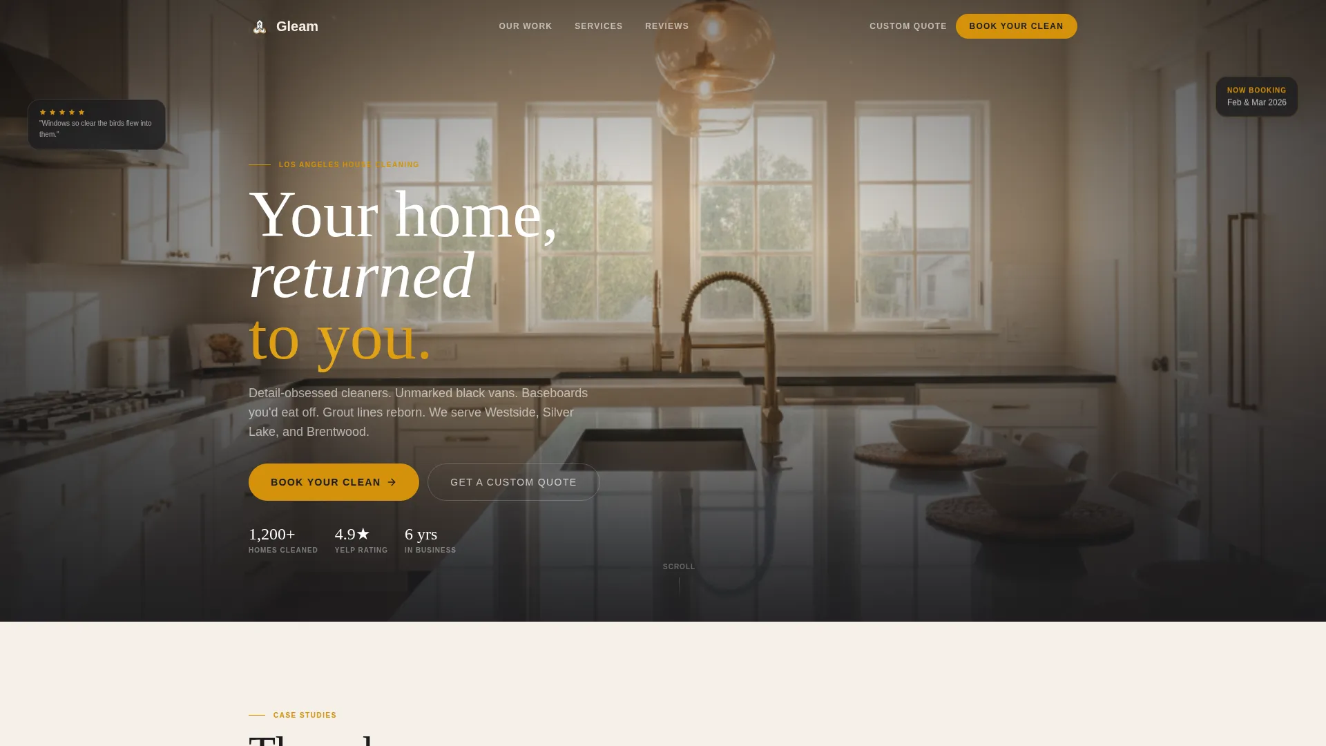 Editorial Housecleaning | Free Website Template | Rocket