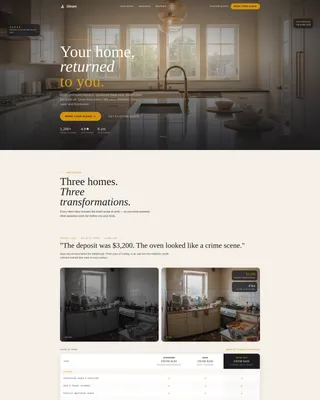 Editorial Housecleaning | Free Website Template | Rocket