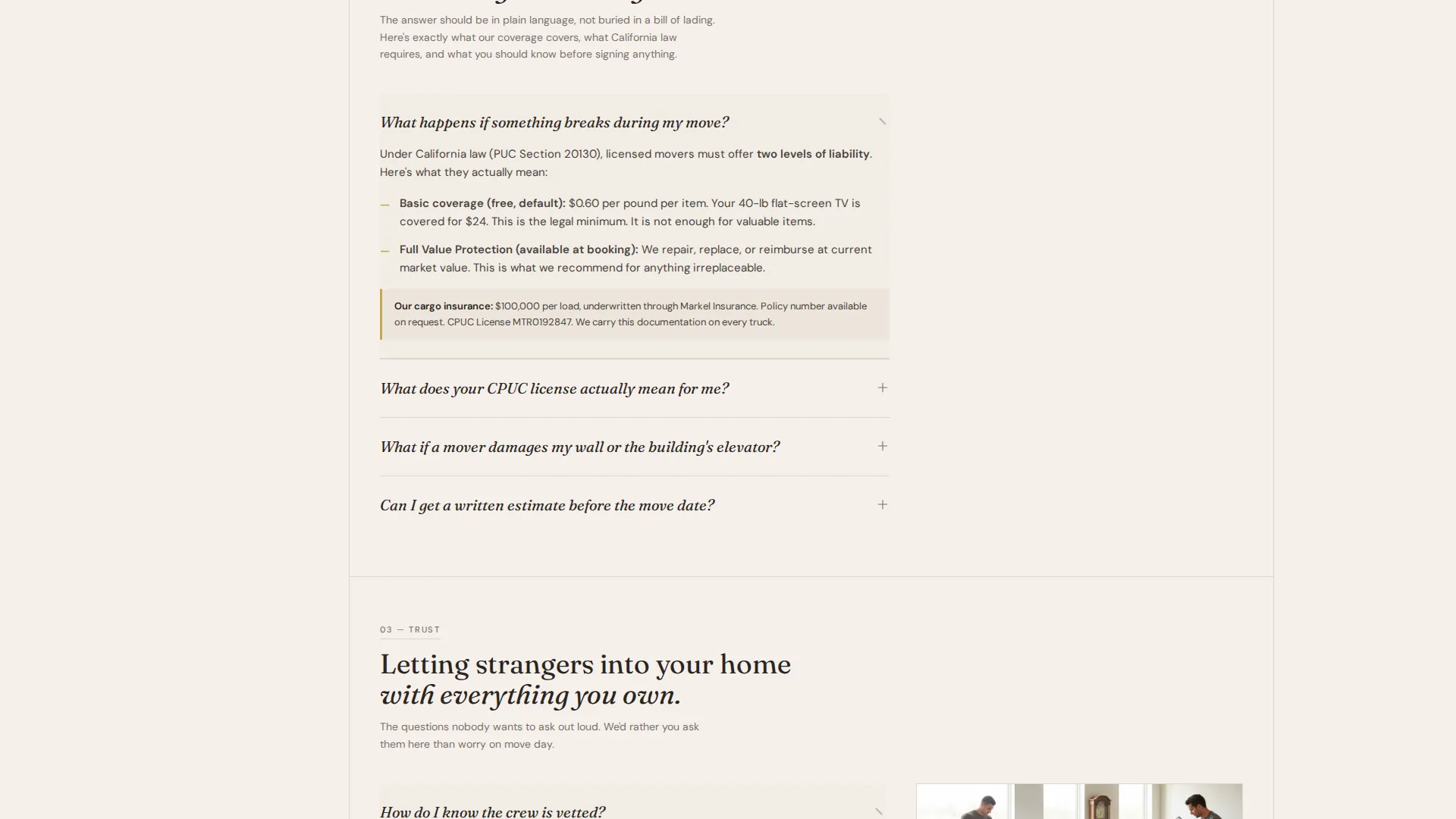Licensed Long-Distance Moving | Free Website Template | Rocket