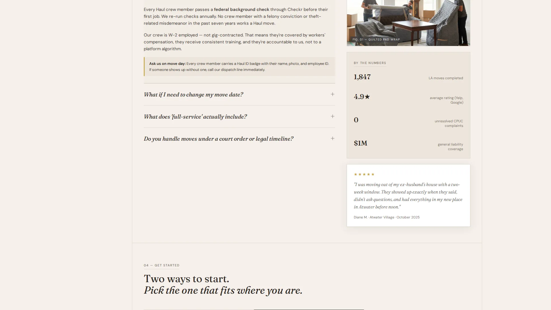 Licensed Long-Distance Moving | Free Website Template | Rocket