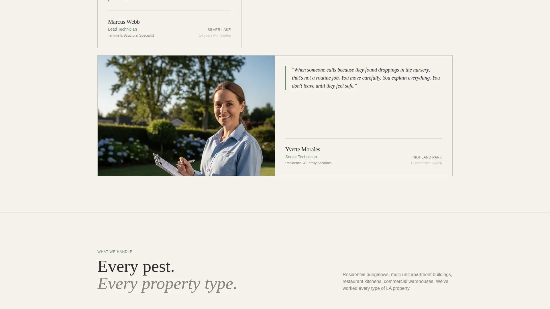 Editorial Pestcontrol | Free Website Template | Rocket