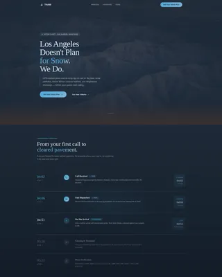 Elite Snow Removal | Free Website Template | Rocket