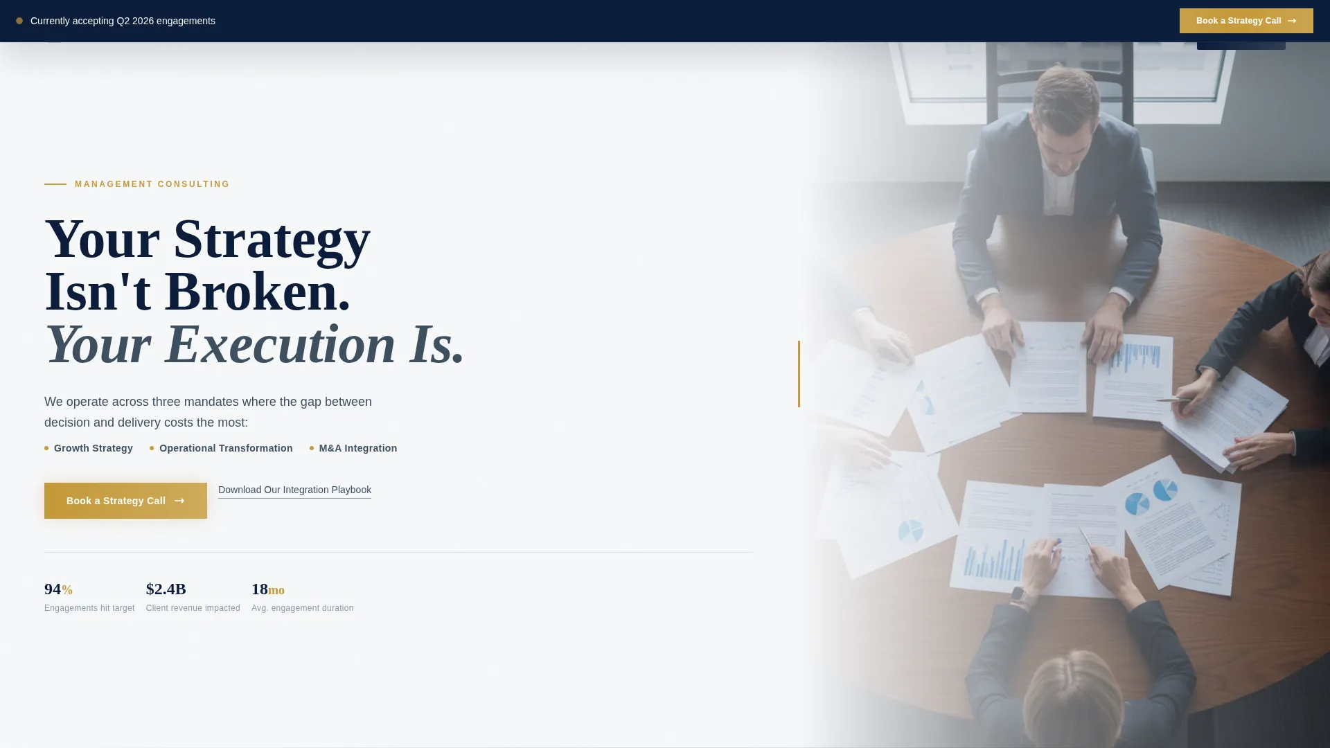 Consulting & Advisory Reviews Website Template