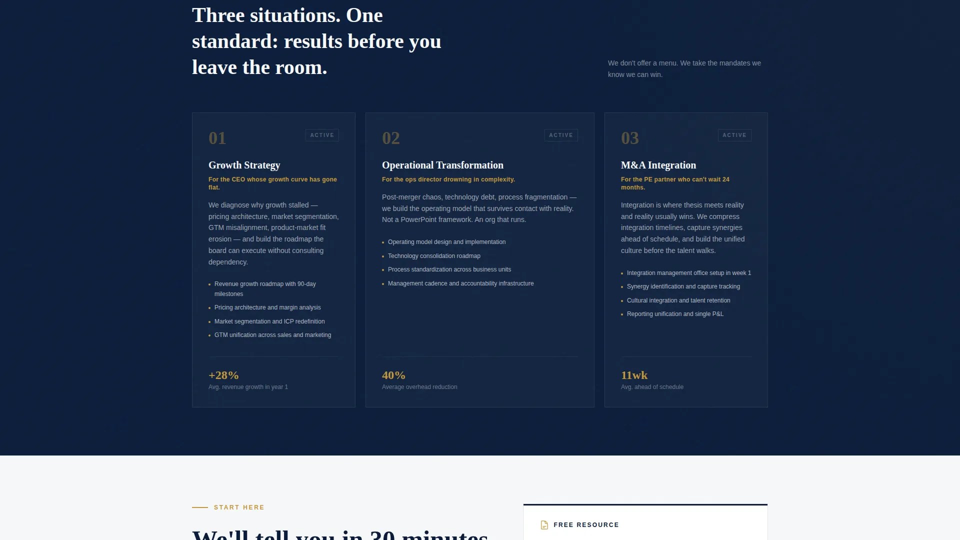 Consulting & Advisory Reviews Website Template