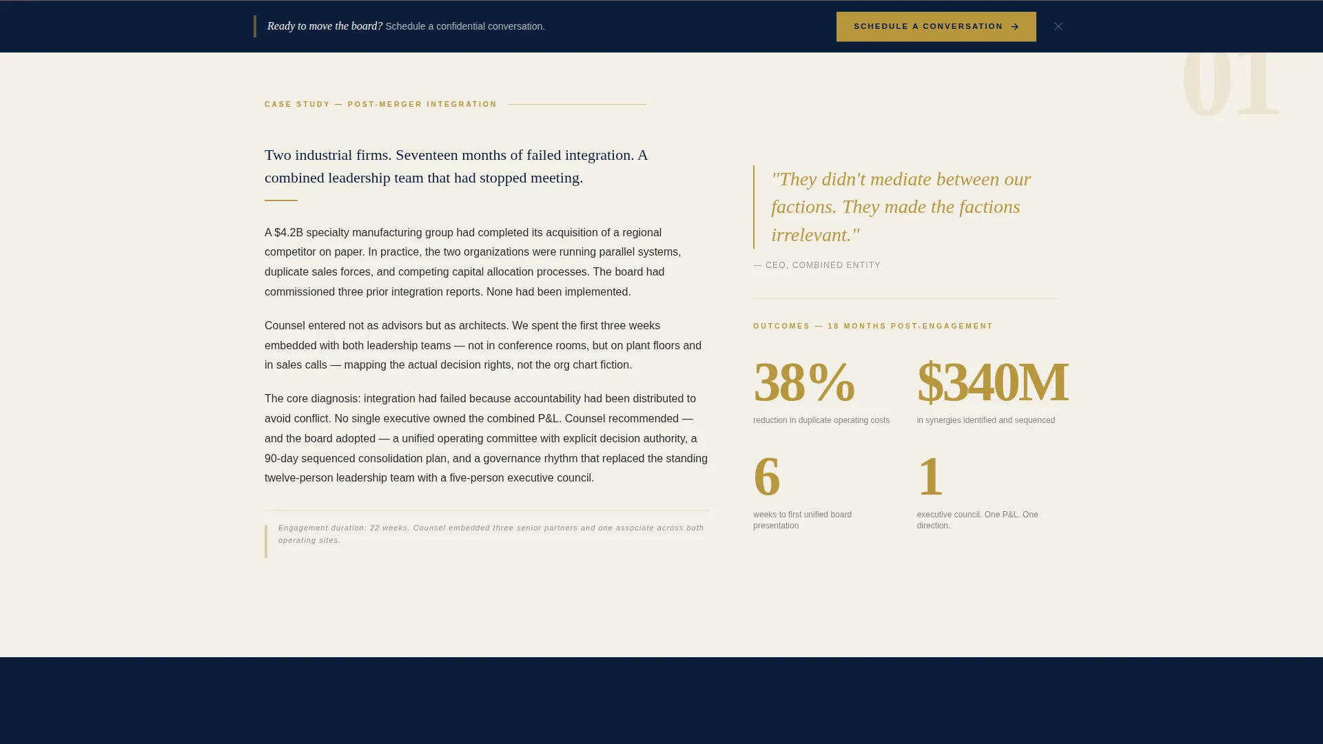 Consulting & Advisory Portfolio Website Template
