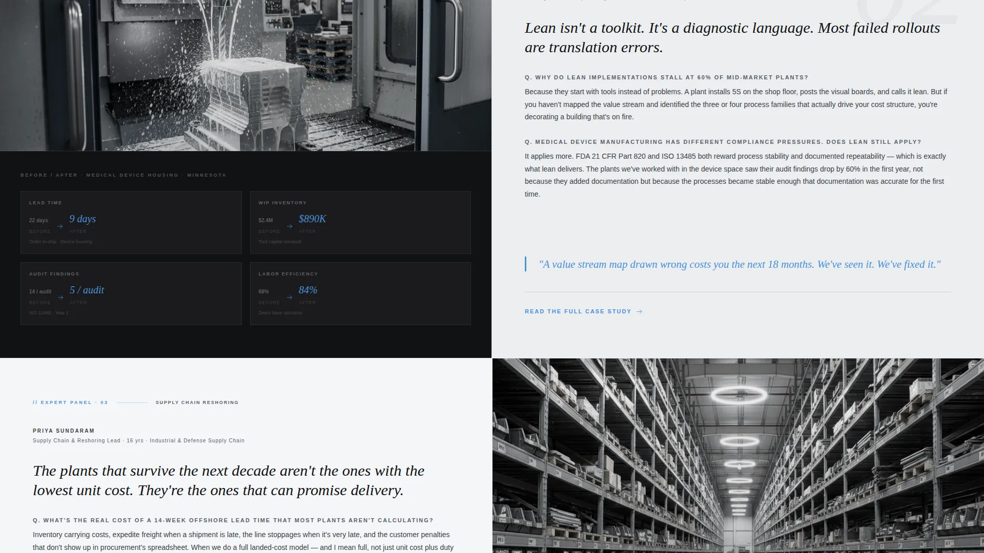 Precision Metal Fabrication Landing Page Template