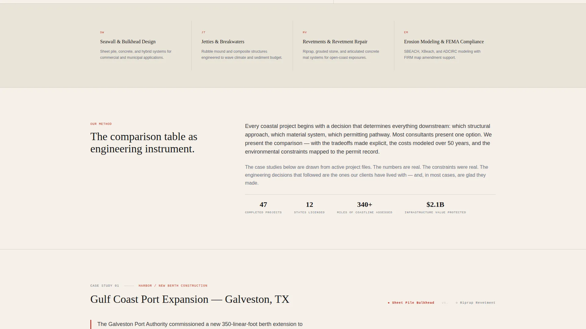 Engineering Consulting Portfolio Website Template