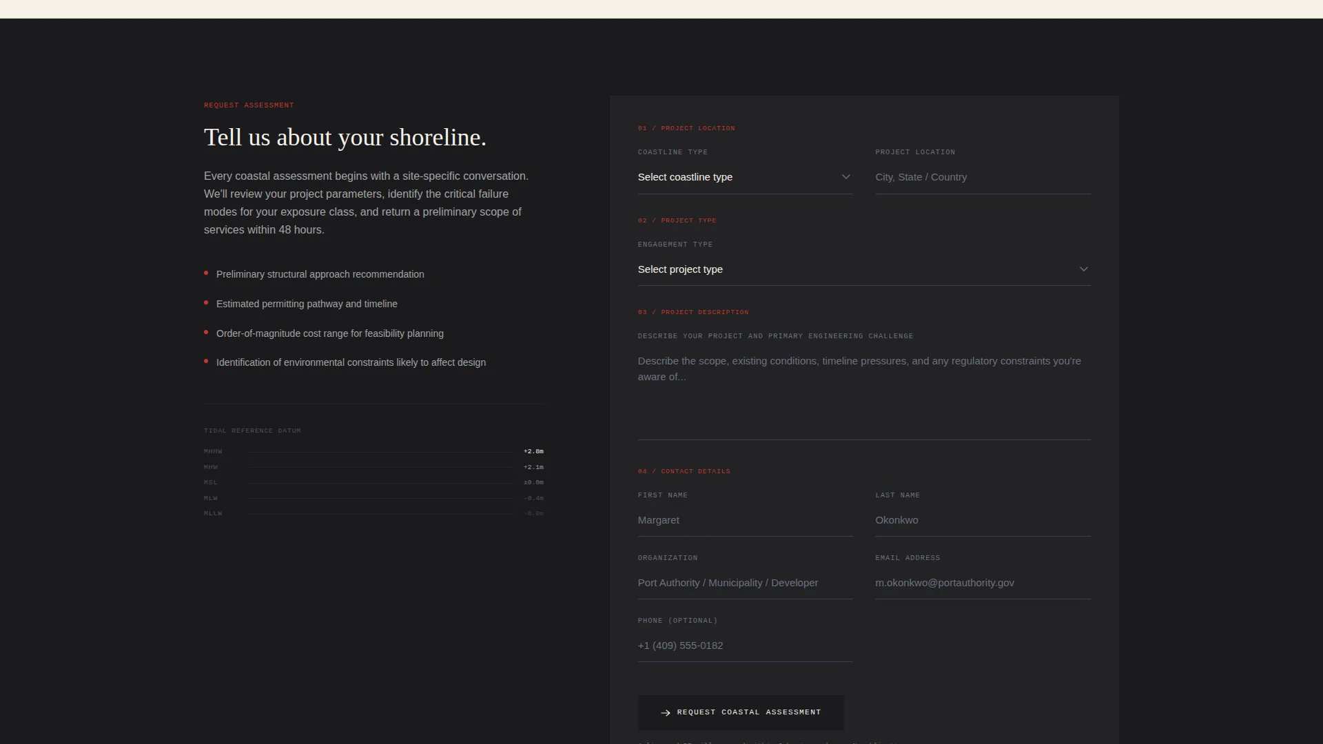 Engineering Consulting Portfolio Website Template