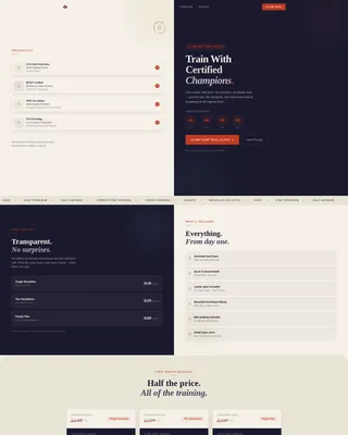 Martial Arts School Marketing Booking Website Template