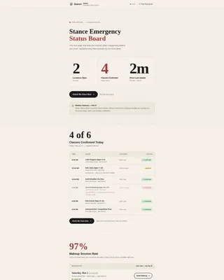 Martial Arts School Marketing Specialist Booking Website Template