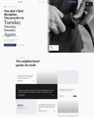 Martial Arts School Marketing Complete Booking Website Template