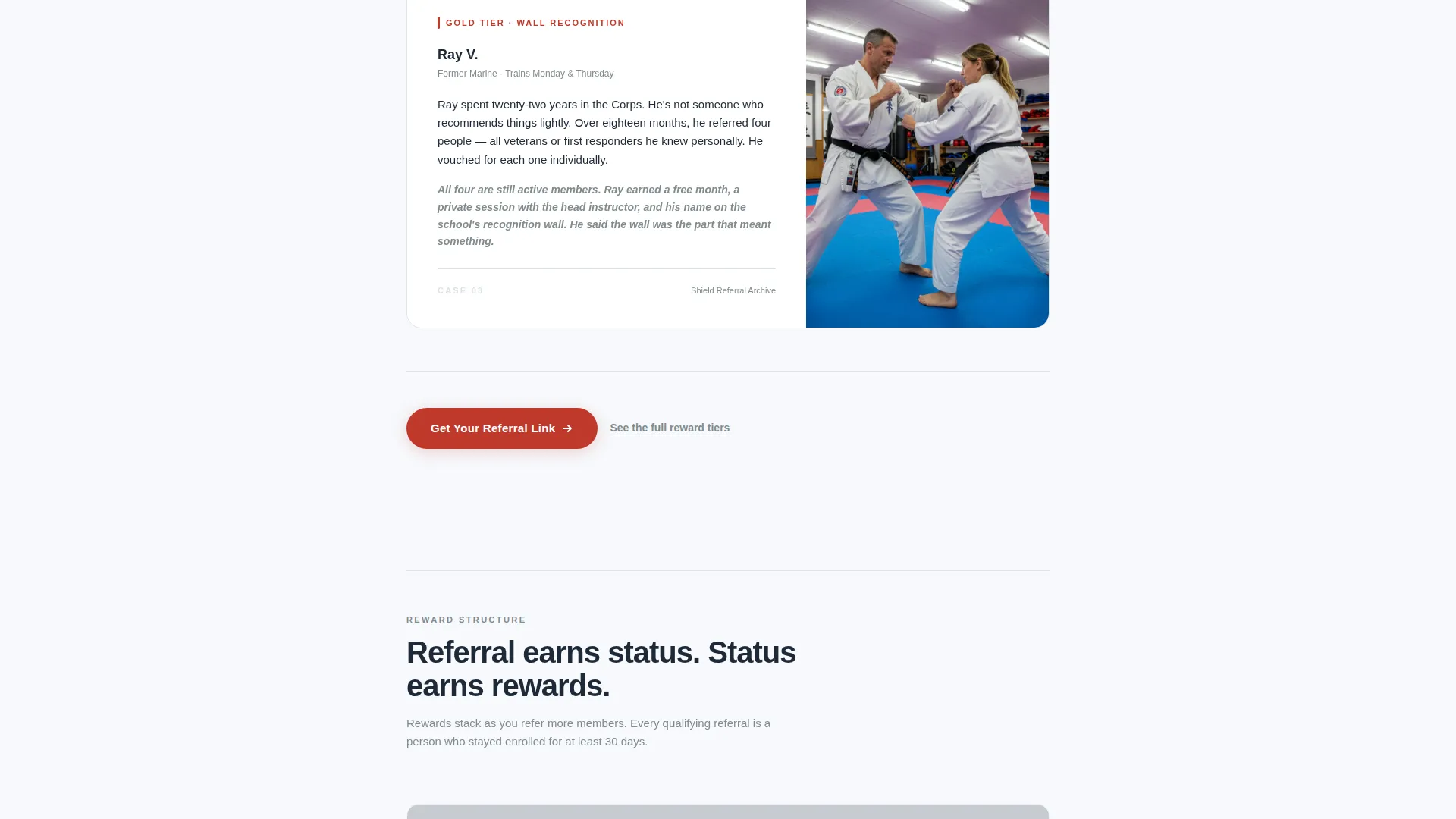 Martial Arts School Marketing Professional Website Template