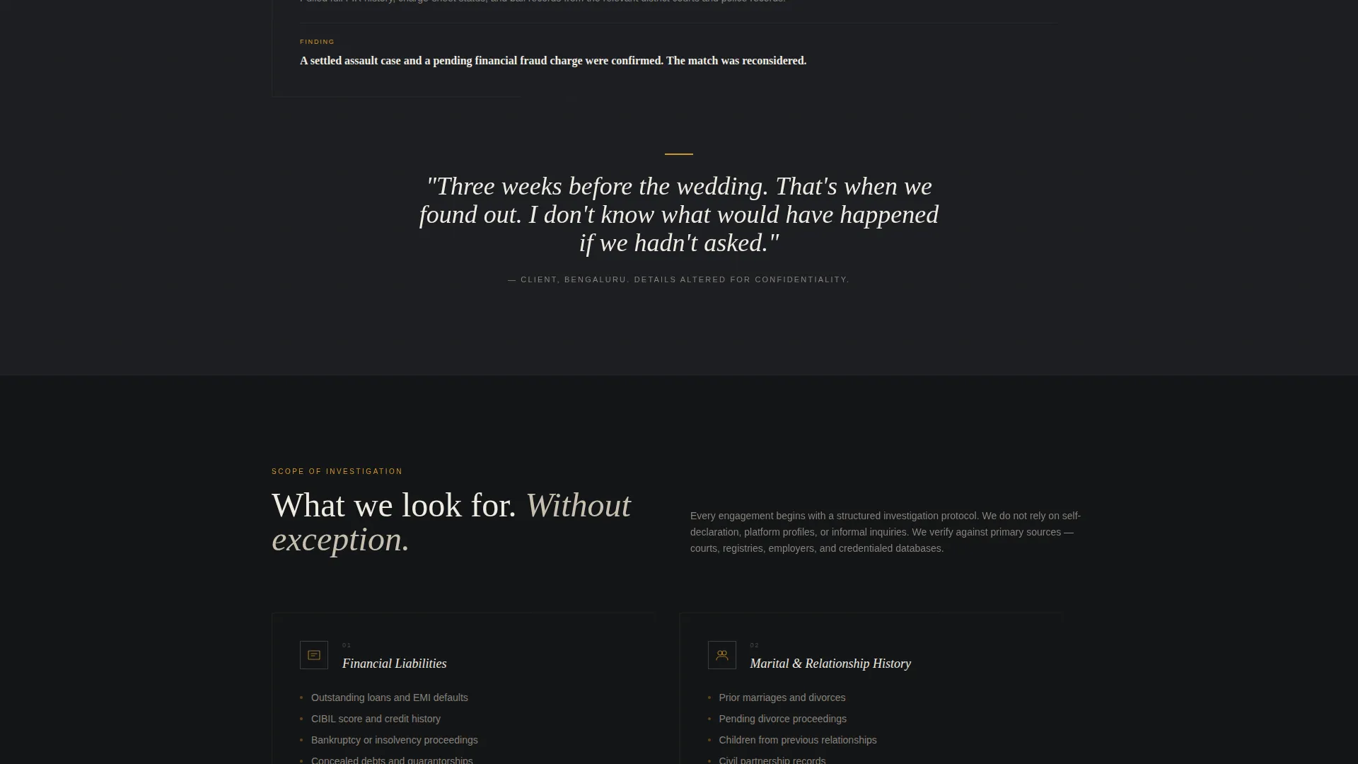Private Investigation Reviews Website Template