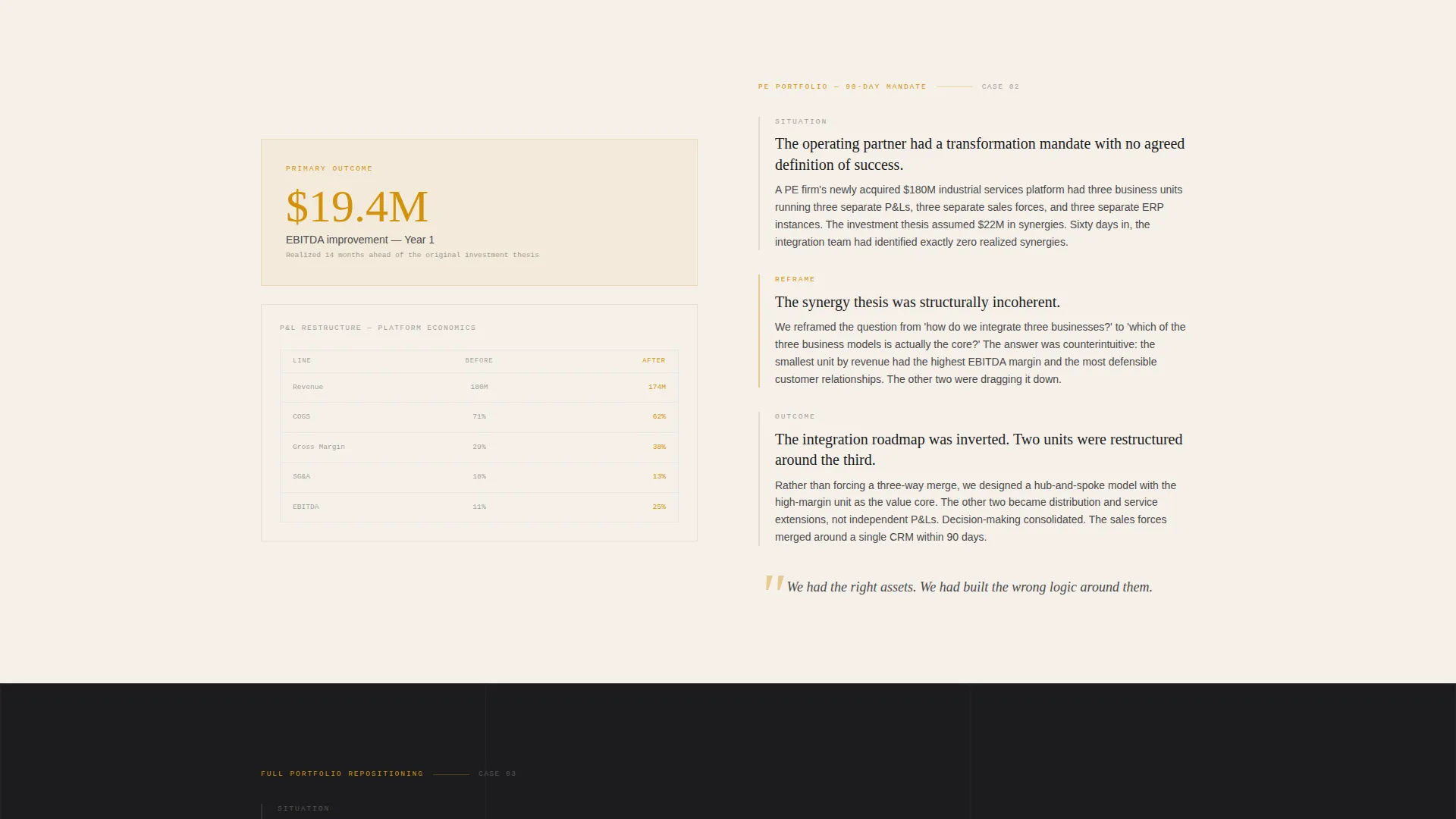 Management Consulting Booking Website Template