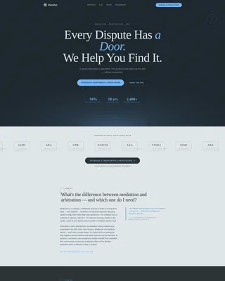 Mediator & Arbitrator FAQ Website Template