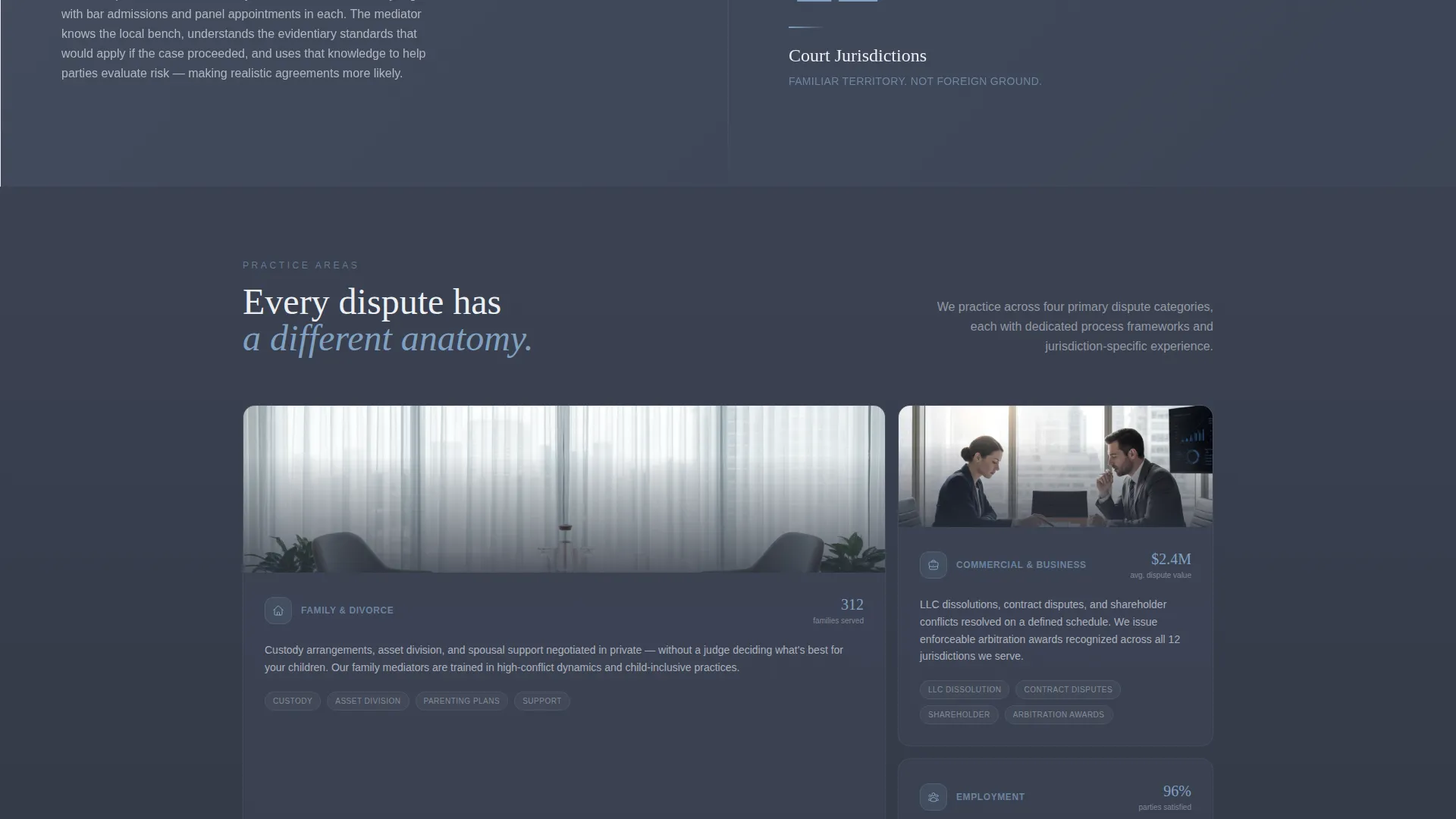 Certified Dispute Resolution Landing Page Template