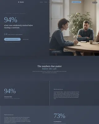 Certified Dispute Resolution Landing Page Template