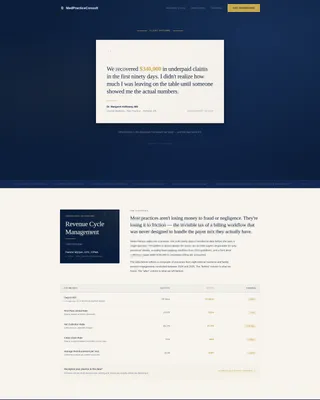 Healthcare Consulting Booking Website Template