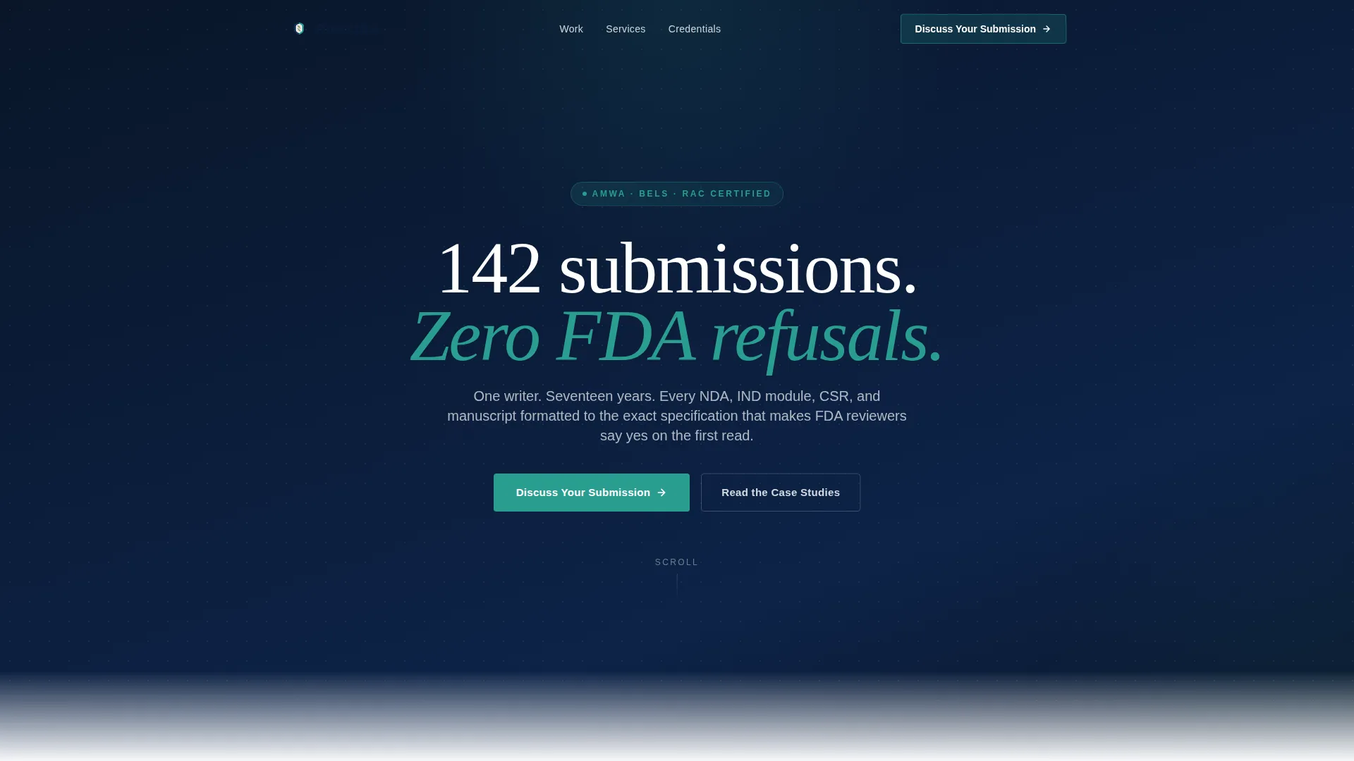 Medical Writer Professional Website Template