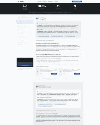 Medical Writer FAQ Website Template